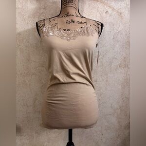 Icon Apparel Lace Trim Tank Top (Bust 32”-44” Length 25”)